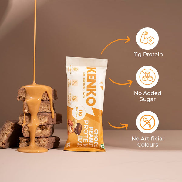 Kenko Choco Peanut Protein Bar – 11g Protein